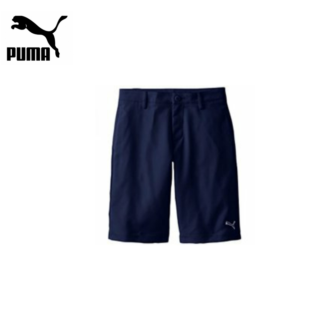 Puma Navy Tech Golf Shorts Big Kids Large